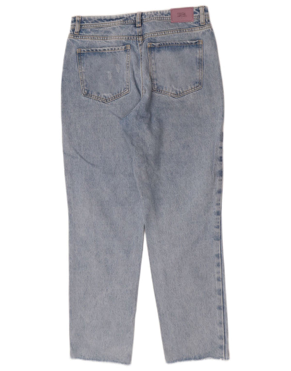 Blugi de damă Zara cu talie înaltă învechiți EU 34 2XS L24 L27 Bumbac albastru