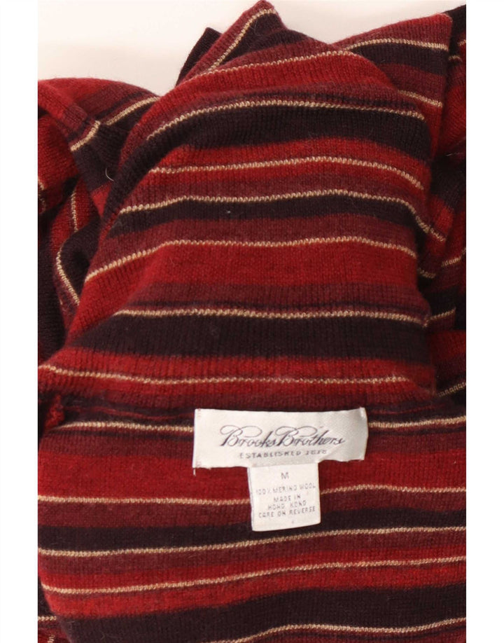 Pulover Brooks Brothers pentru femei cu gât rulat, cu dungi roșii medii UK 12