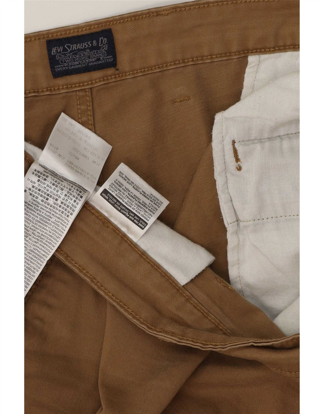 Pantaloni cargo conici pentru bărbați Levi's W48 L32 bumbac maro