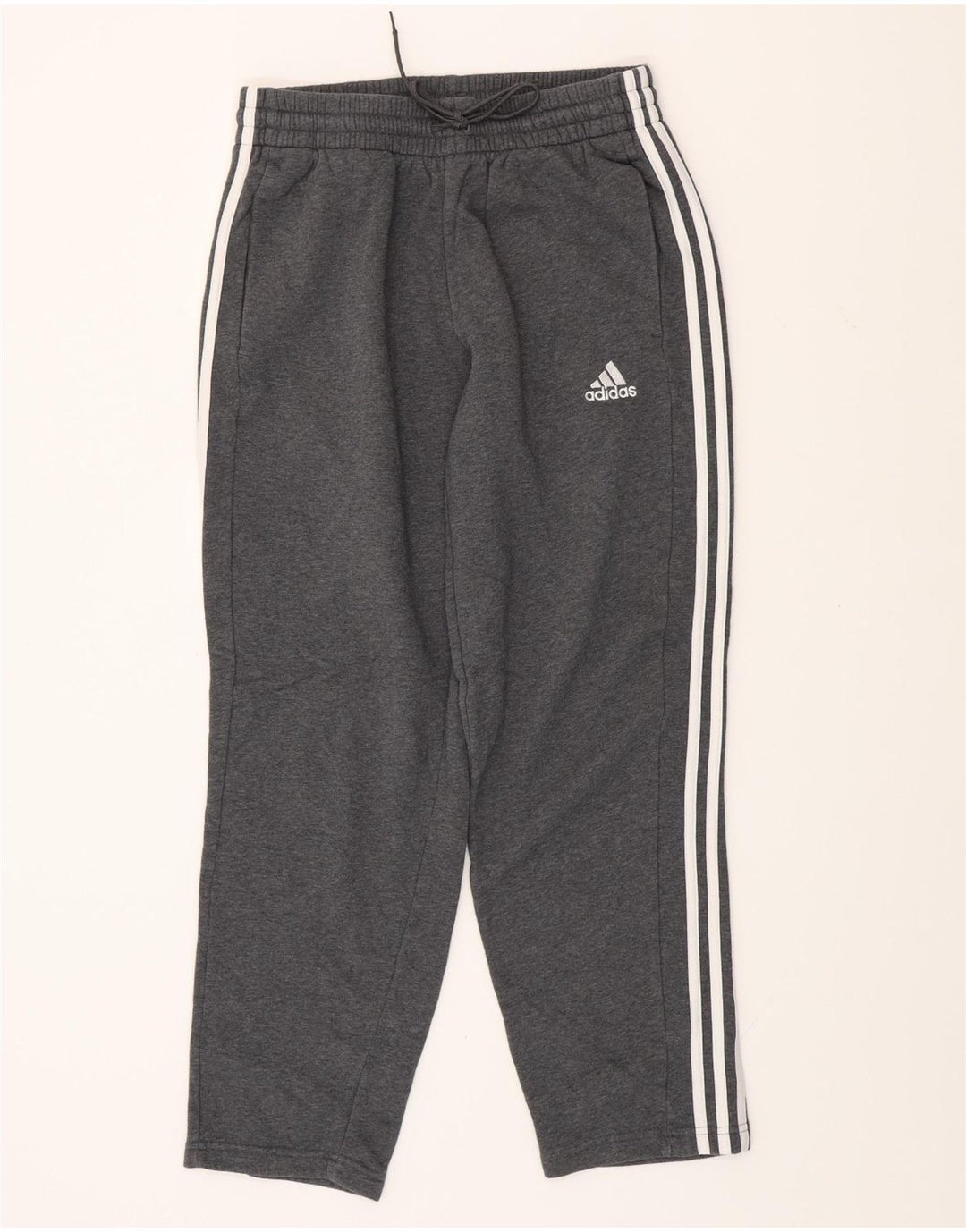 Pantaloni de trening ADIDAS pentru bărbați, bumbac gri mediu