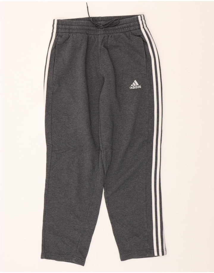 Pantaloni de trening ADIDAS pentru bărbați, bumbac gri mediu