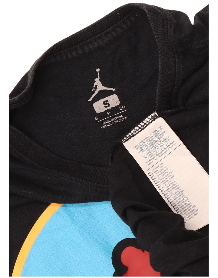 Tricou grafic Jordan pentru bărbați Top mic bumbac negru