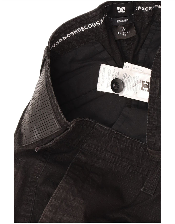 Pantaloni scurți cargo pentru bărbați DC W33, bumbac negru mediu