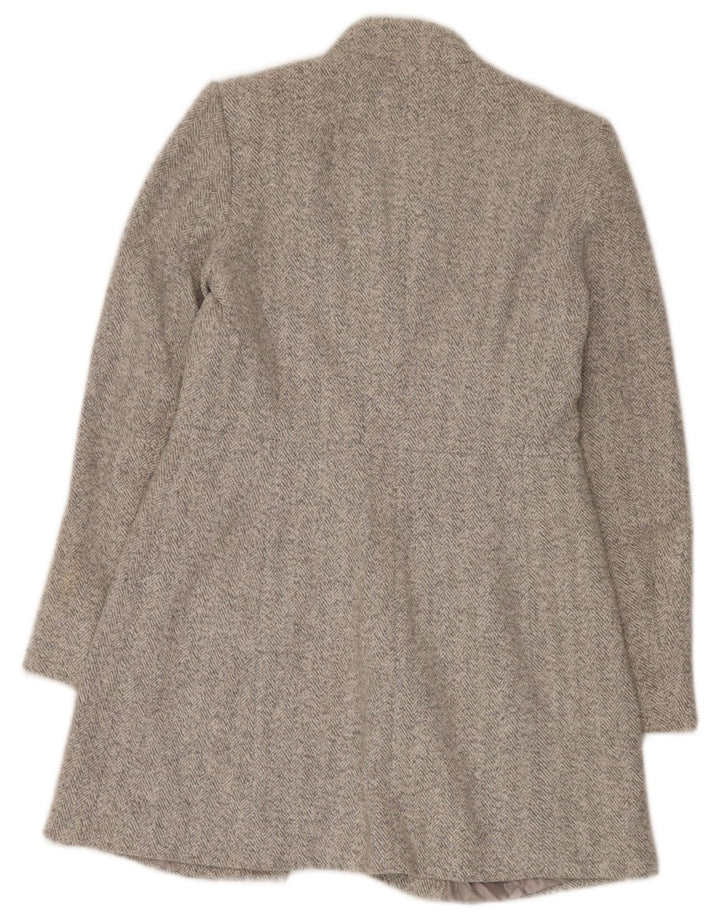 Pardesiu pentru femei Zara UK 12 Medium Bej Poliester în oase