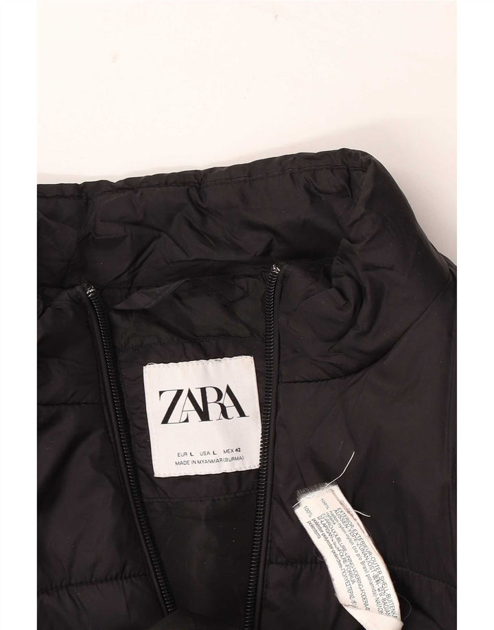Jachetă căptușită pentru bărbați Zara UK 40, mare, negru, nailon