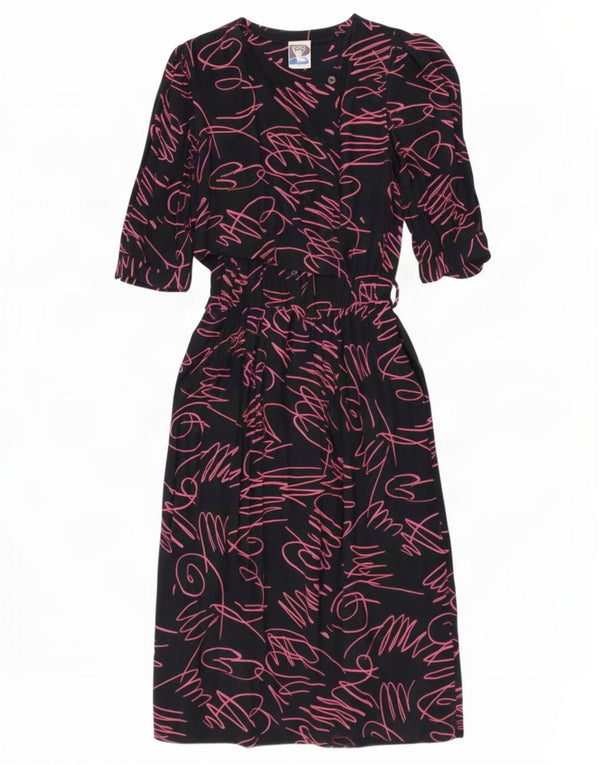 Yessica Womens By C&A Abstract Pattern Maxi Dress EU 40 Medium Black