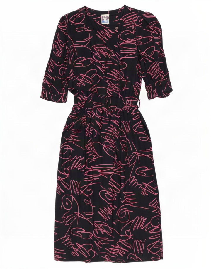 Yessica Womens By C&A Abstract Pattern Maxi Dress EU 40 Medium Black