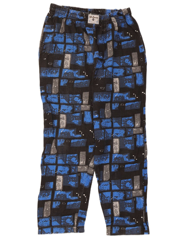 Pantaloni de trening pentru bărbați John Baner UK 44/46 XL Bumbac mozaic albastru