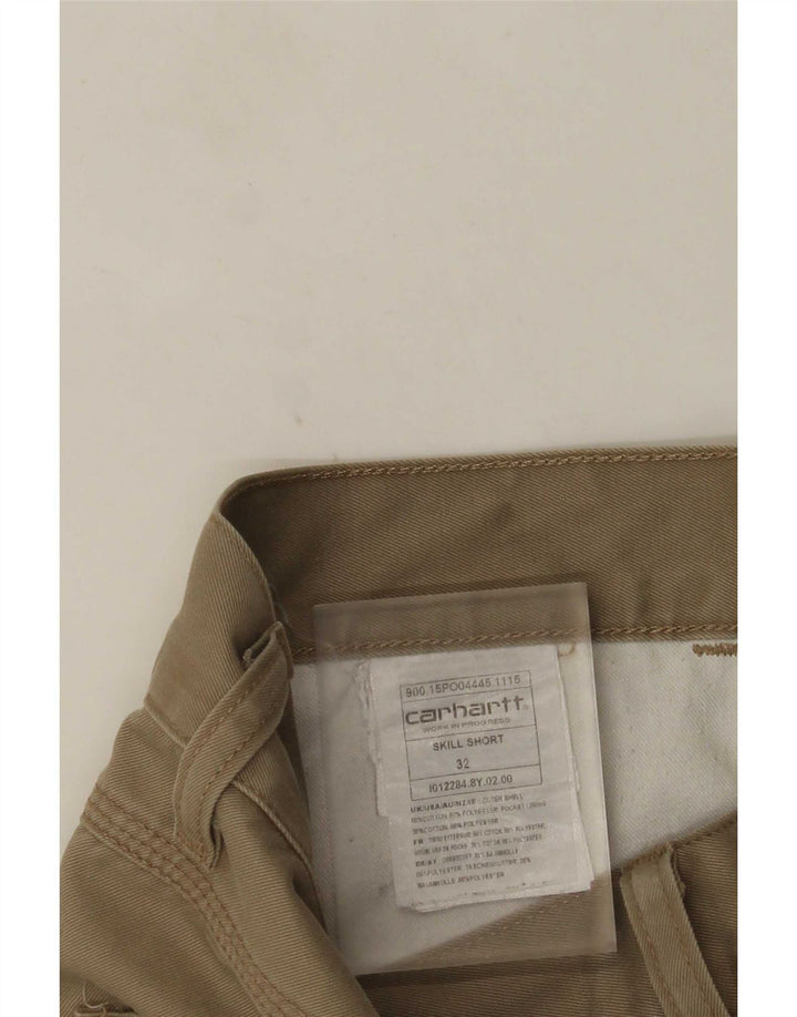Pantaloni scurți casual pentru bărbați Carhartt W32 bumbac mediu bej