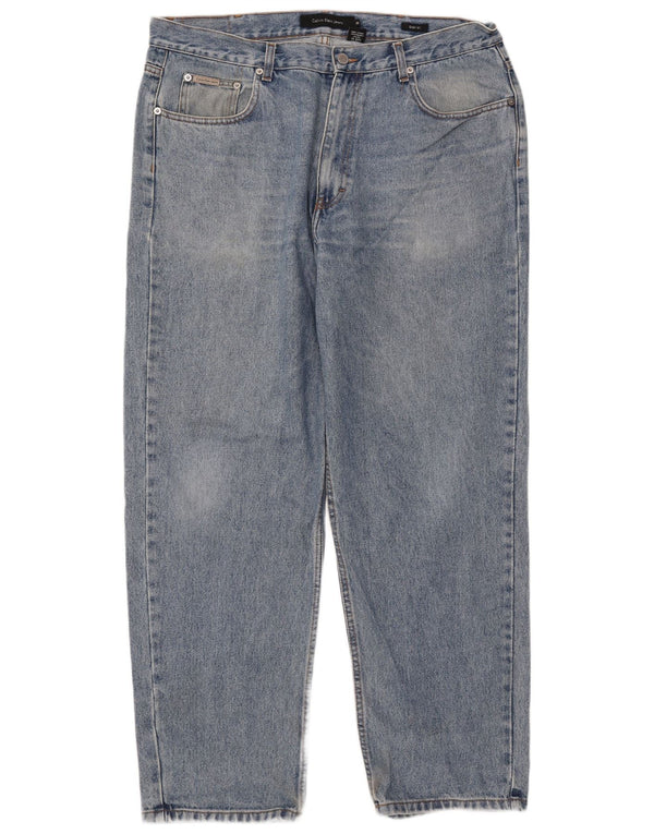 Blugi drepti pentru bărbați Calvin Klein Easy Fit W38 L31 Bumbac albastru