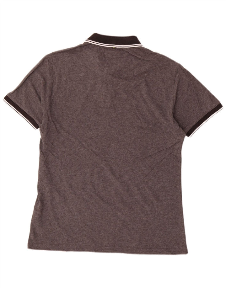 Tricou polo Pretty Green pentru bărbați, bumbac gri mediu