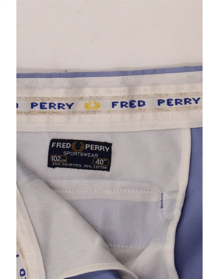 Pantaloni scurți chino Fred Perry pentru bărbați W40 XL, bumbac albastru