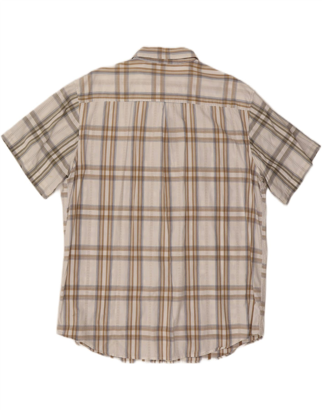 Cămașă cu mânecă scurtă pentru bărbați WRANGLER 2XL, bumbac alb cu carouri