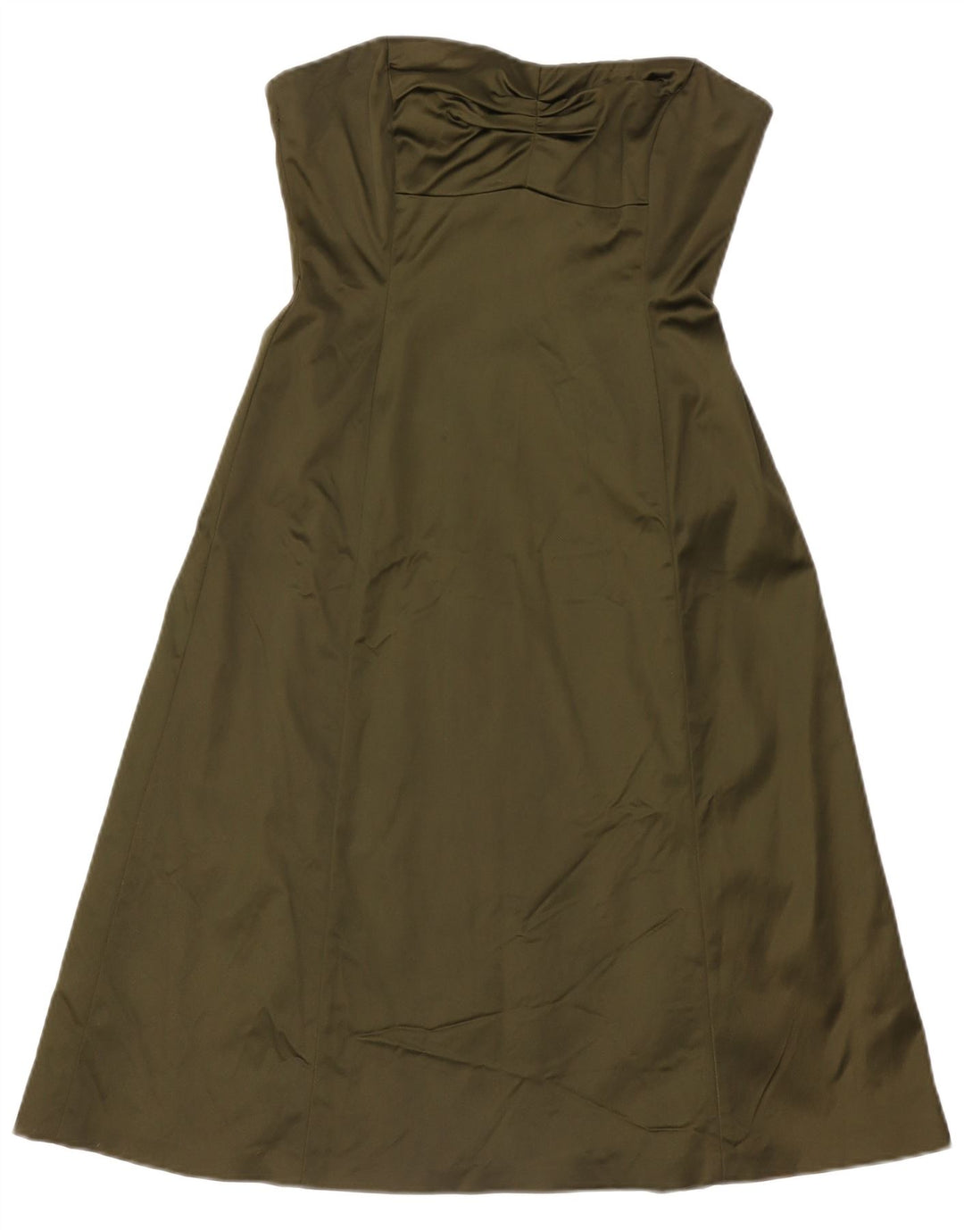 Rochie fără bretele pentru femei Coast UK 12 Medium Khaki Acetat
