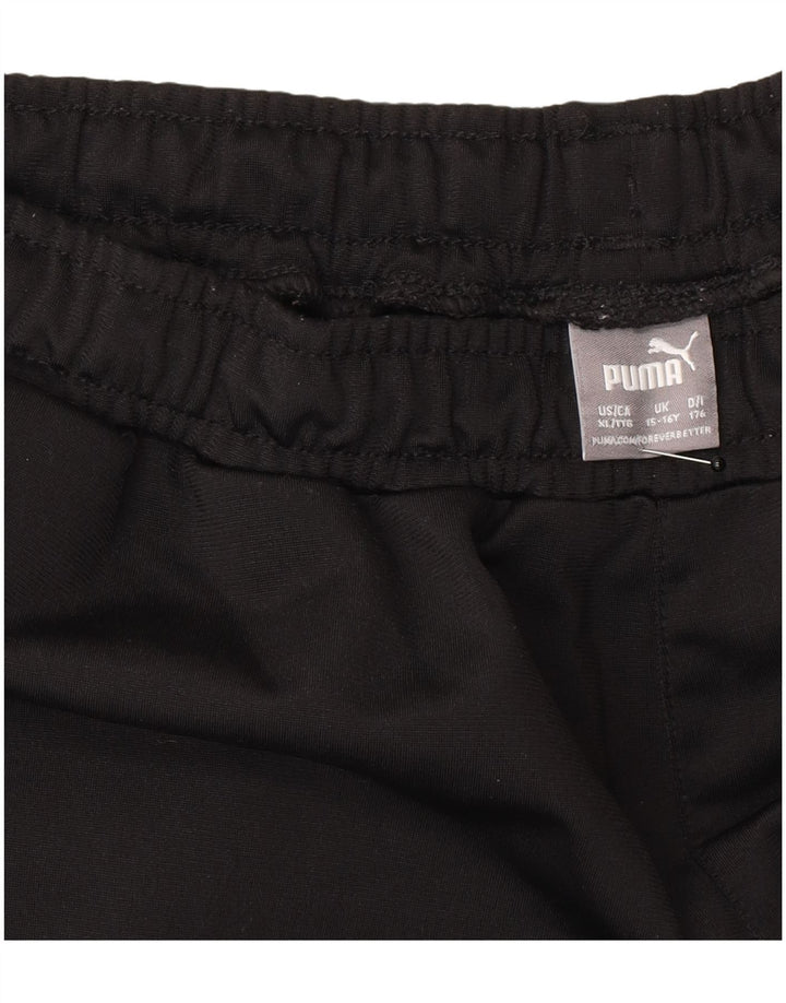 Pantaloni de trening Puma pentru baieti 15-16 ani poliester negru
