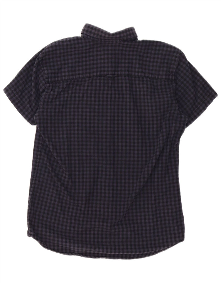 Cămașă Jack & Jones pentru bărbați, cu mânecă scurtă, în formă regulată, mică, albastru marin