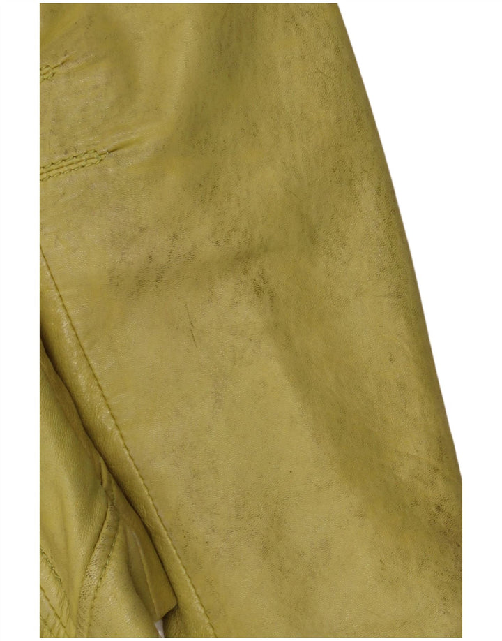 Geacă de piele pentru femei Freaky Nation UK 10 Mic din piele verde