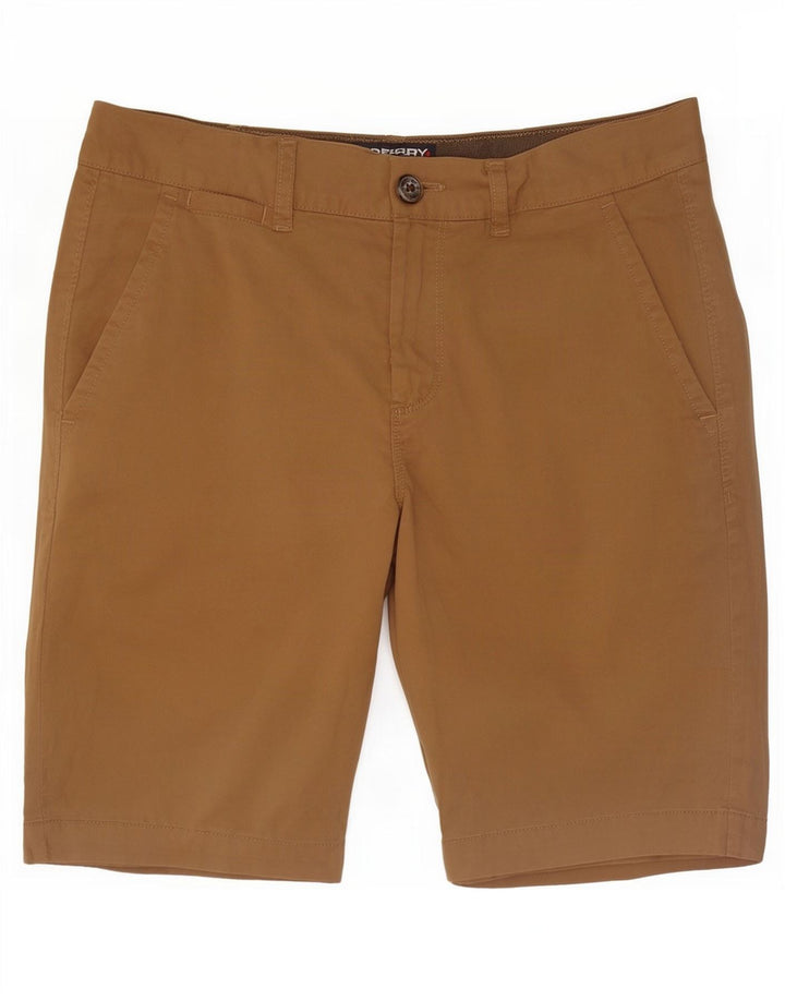 Pantaloni scurți chino pentru bărbați Superdry W32, bumbac mediu bej