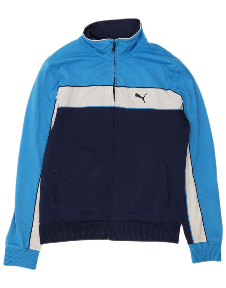 Jachetă de trening pentru bărbați Puma, albastru mediu, color block