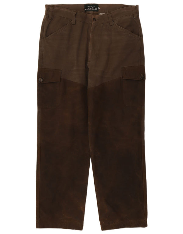 Pantaloni cargo pentru bărbați Maremmano IT 50 Large W34 L28 Brown Colorblock