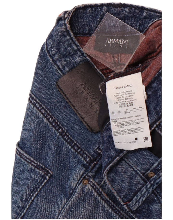 Blugi Slim Femei ARMANI L31 L34 Bumbac Albastru