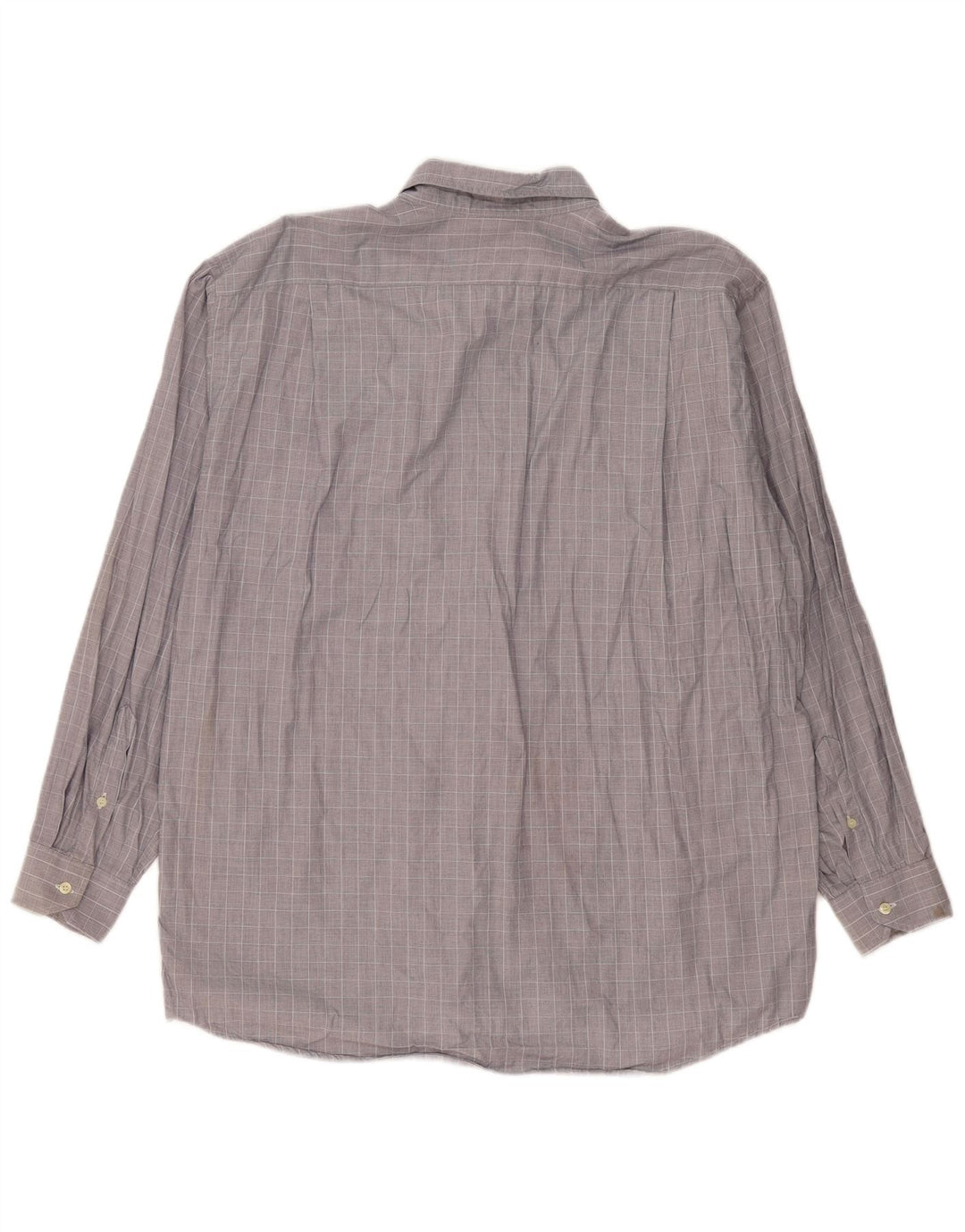 Cămașă pentru bărbați Lacoste Mărimea 42, mare, gri din bumbac cu carouri