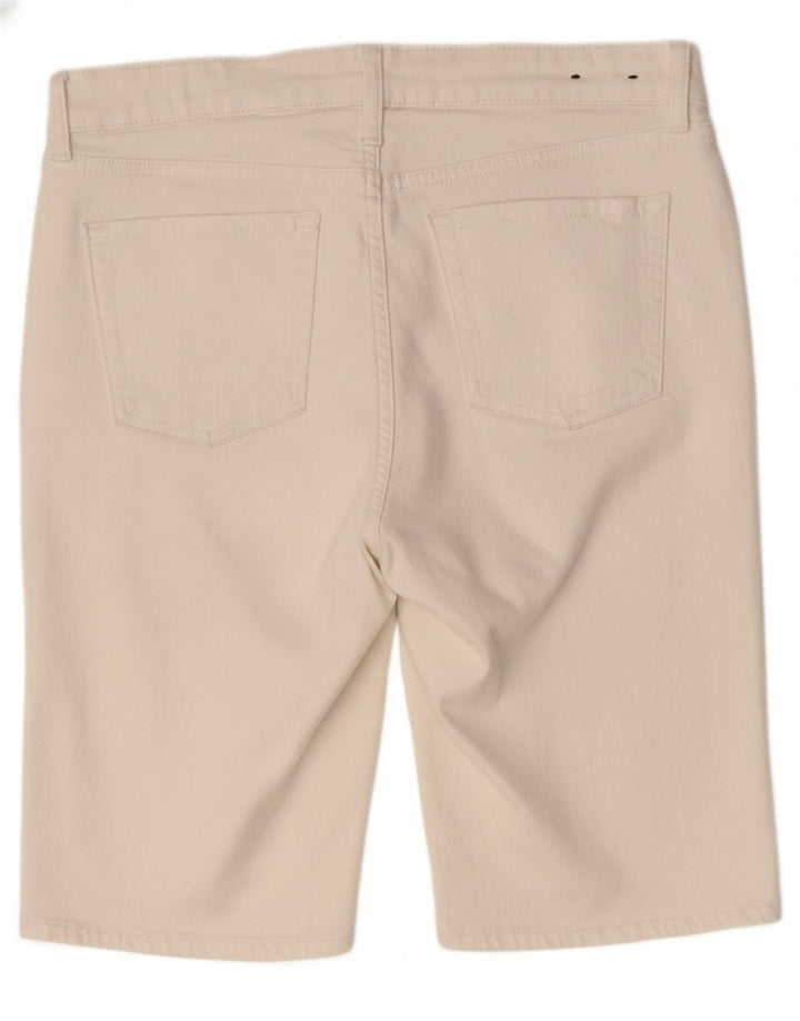 GAP Womens Bermuda Standard Fit Regular Denim Shorts W28 Medium White