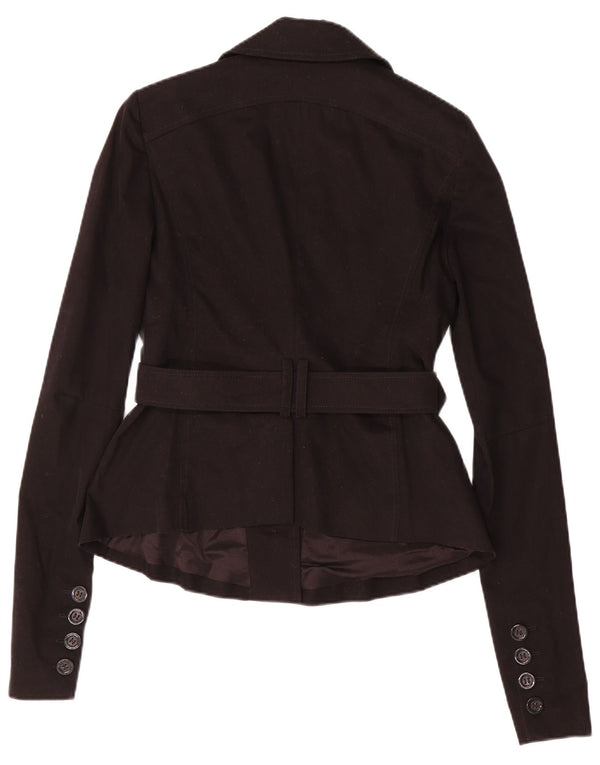 Patrizia Pepe Jachetă Blazer Femei 2 Nasturi IT 44 Bumbac Negru Mediu