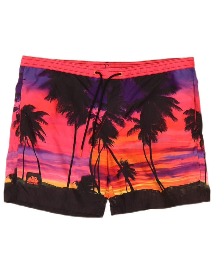 SUNDEK Pantaloni scurți de înot pentru bărbați, poliester multicolor, hawaian