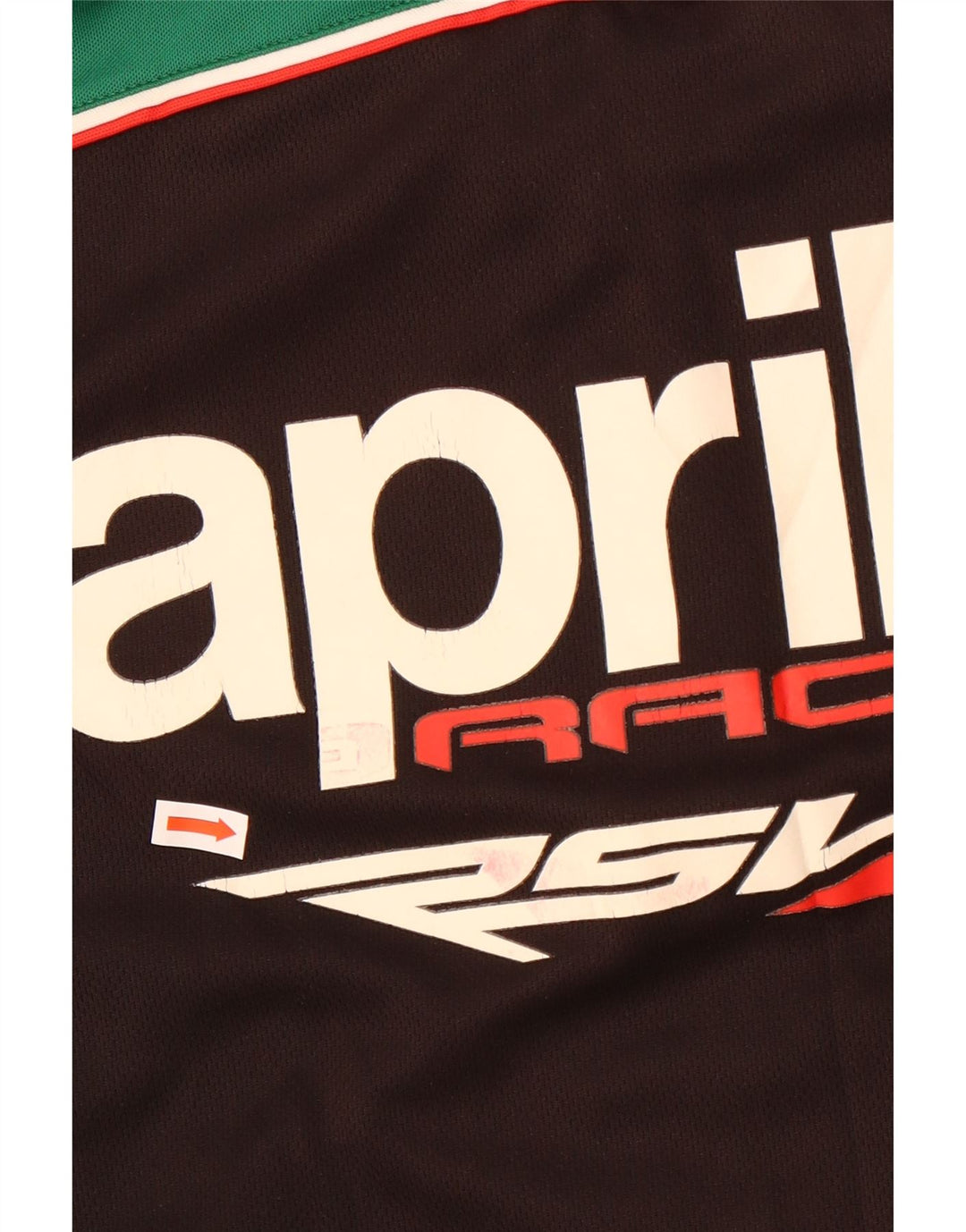 Tricou polo cu grafică pentru bărbați Aprilia, mare, negru, poliester bloc de culoare