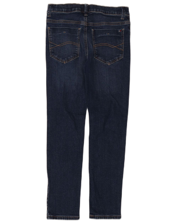 Blugi slim pentru baieti Tommy Hilfiger 9-10 ani L24 L25 Bumbac albastru