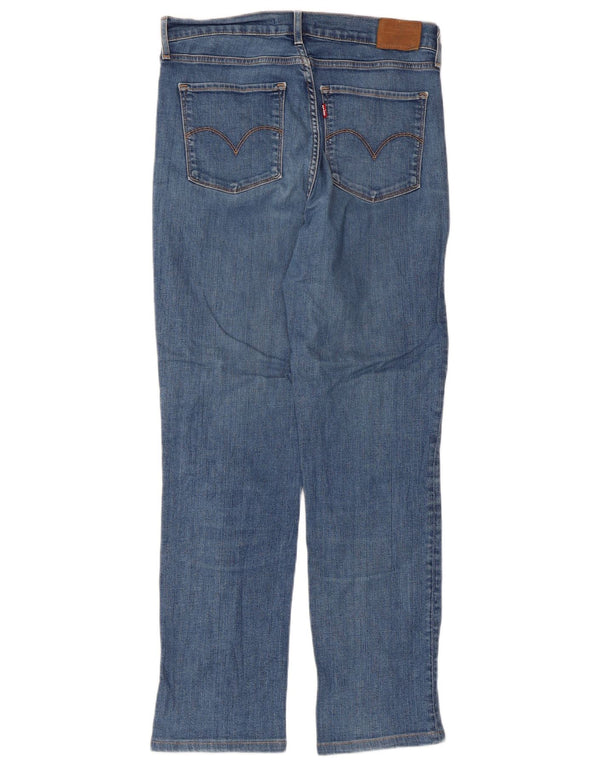 Blugi drepti Levi's 724 pentru femei L30 L28 Bumbac albastru