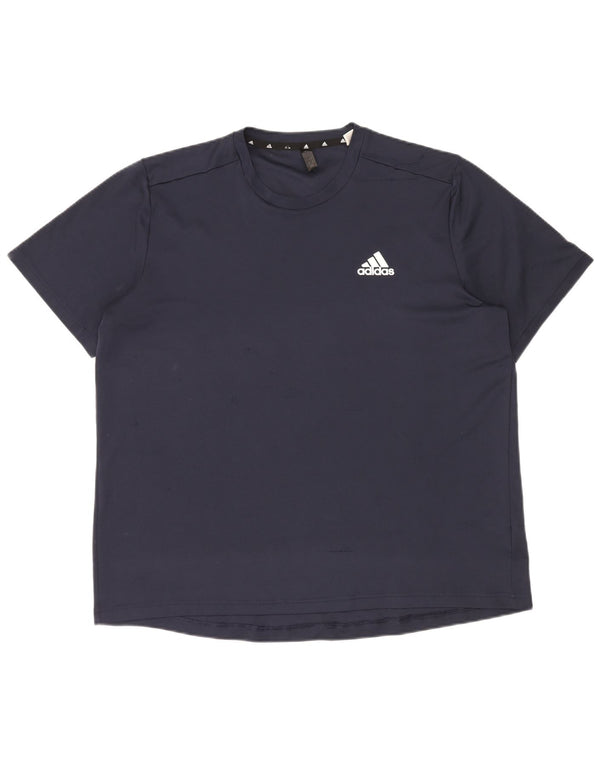 Tricou pentru bărbați Adidas Aeroready Top XL Bleumarin Poliester