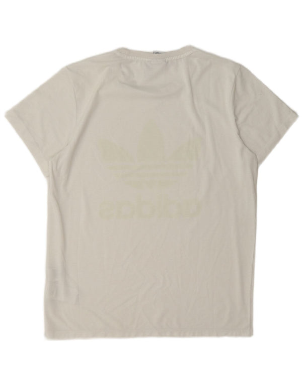 Tricou grafic supradimensionat Adidas pentru femei Top UK 8 Small White