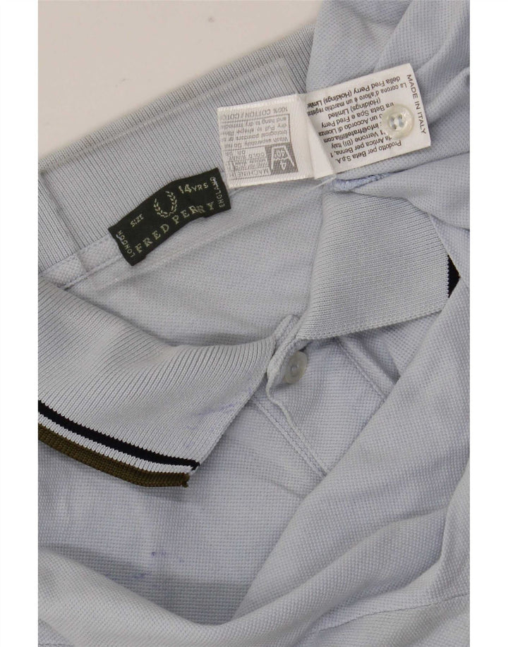 Fred Perry Băieți Polo 13-14 Ani Bumbac Albastru