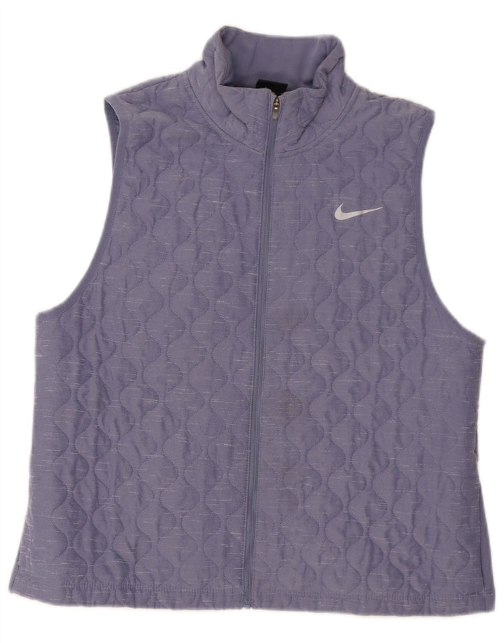 Gilet matlasat pentru alergare Nike pentru femei UK 16, mare, violet, poliester