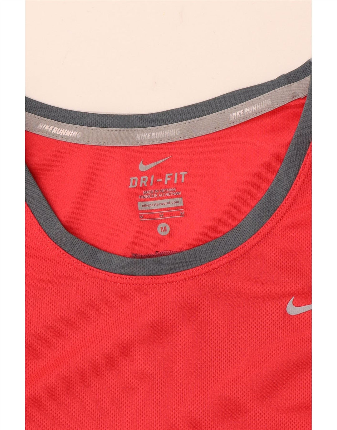 Tricou pentru femei Dri Fit NIKE Top UK 12 Medium Red Colorblock