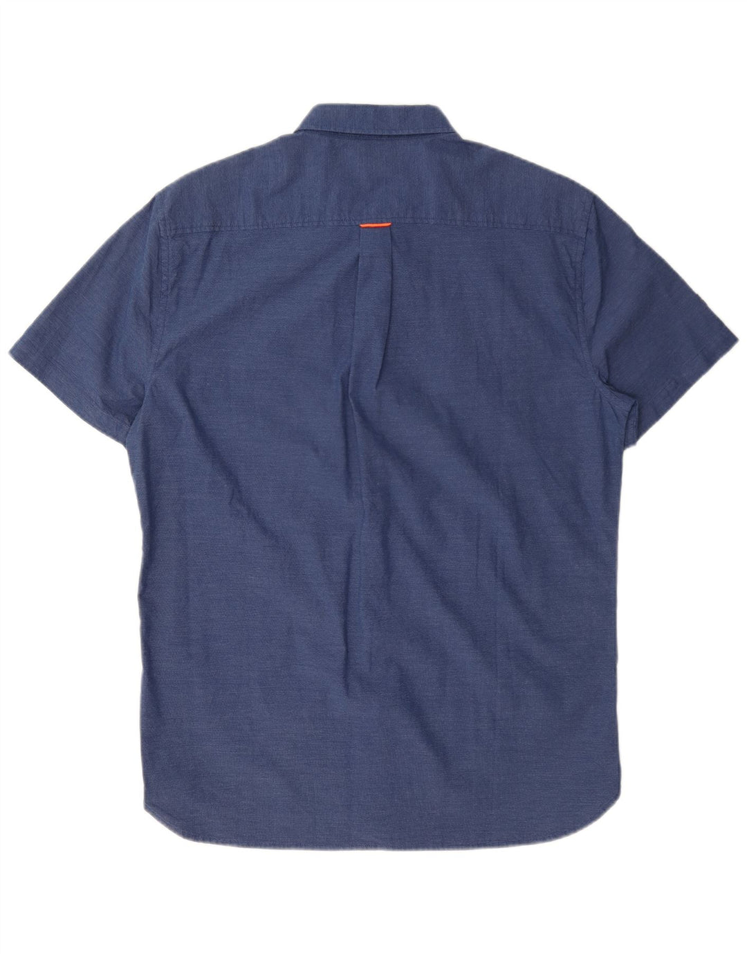 Cămașă Superdry pentru bărbați, cu mânecă scurtă, cu ajustare normală, din bumbac, albastru bleumarin mediu