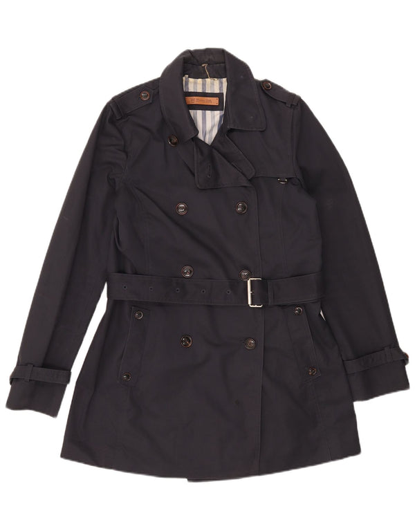 Trenci pentru femei Massimo Dutti UK 12 Medium Bleumarin Bumbac