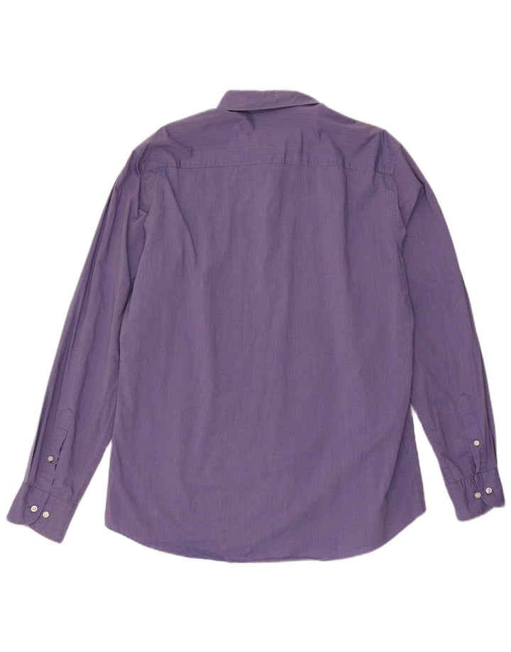 Cămașă pentru bărbați Massimo Dutti Slim Fit XL Vichy violet