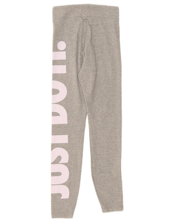 Leggings grafic Nike pentru femei UK 4 XS bumbac gri