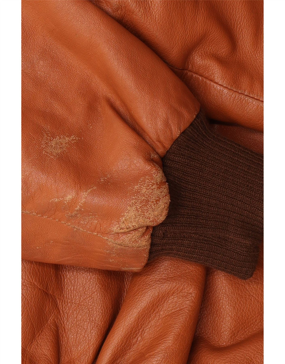 Jachetă de piele vintage pentru bărbați UK 40 mare maro