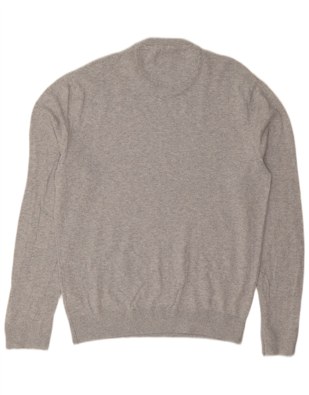 JACK WILLS Mens Crew Neck Jumper Sweater Medium Grey Cotton