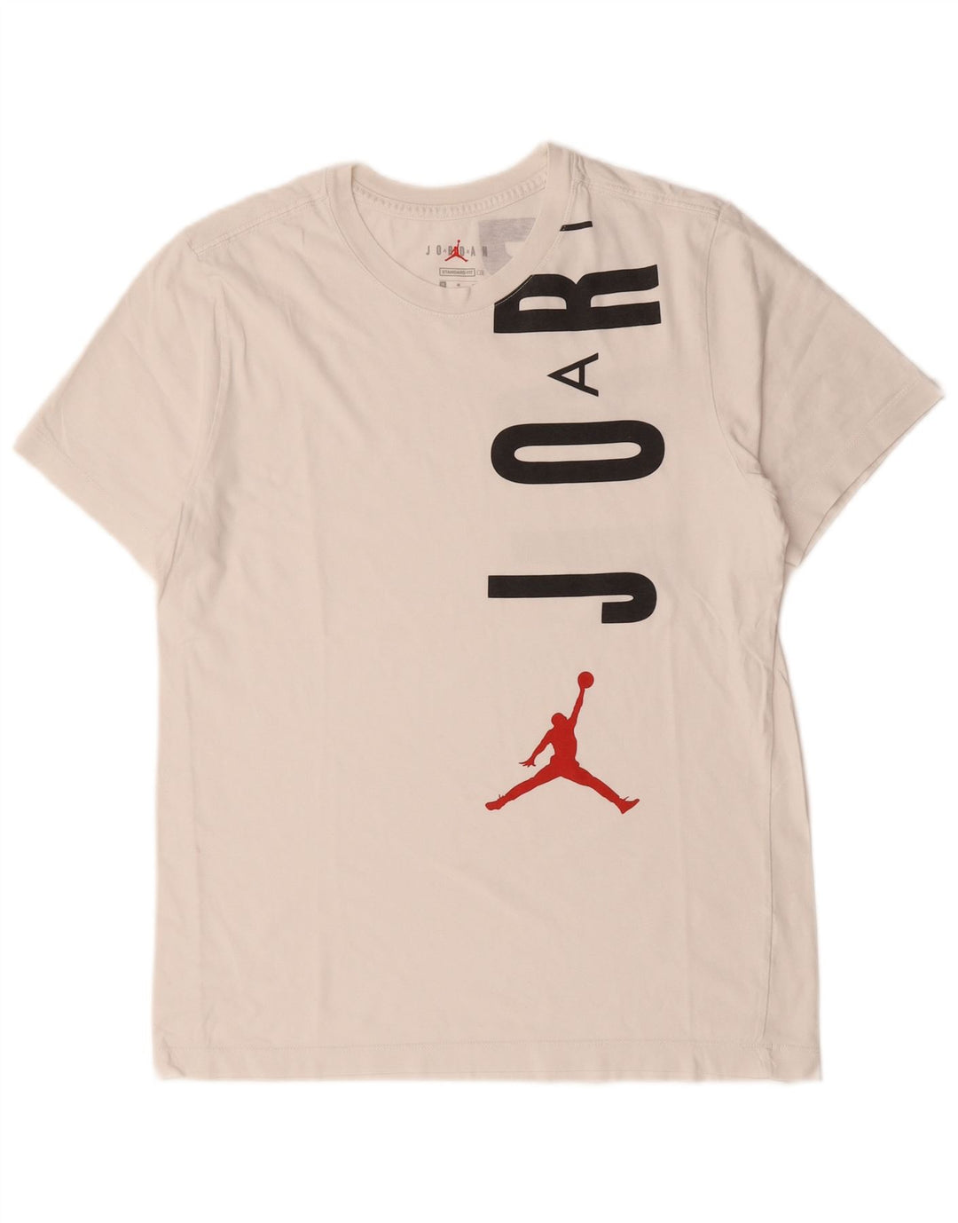 Tricou grafic Jordan pentru bărbați, cu croiala standard, top, mediu, alb, bumbac