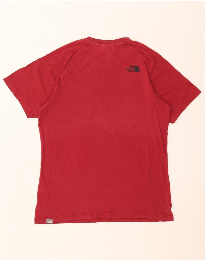 Tricou grafic pentru bărbați The North Face Top din bumbac roșu mediu