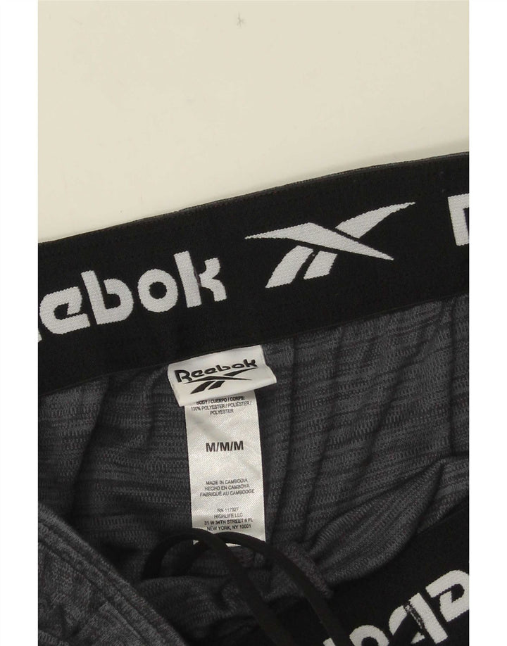 Pantaloni scurți sport Reebok pentru bărbați, poliester, gri mediu