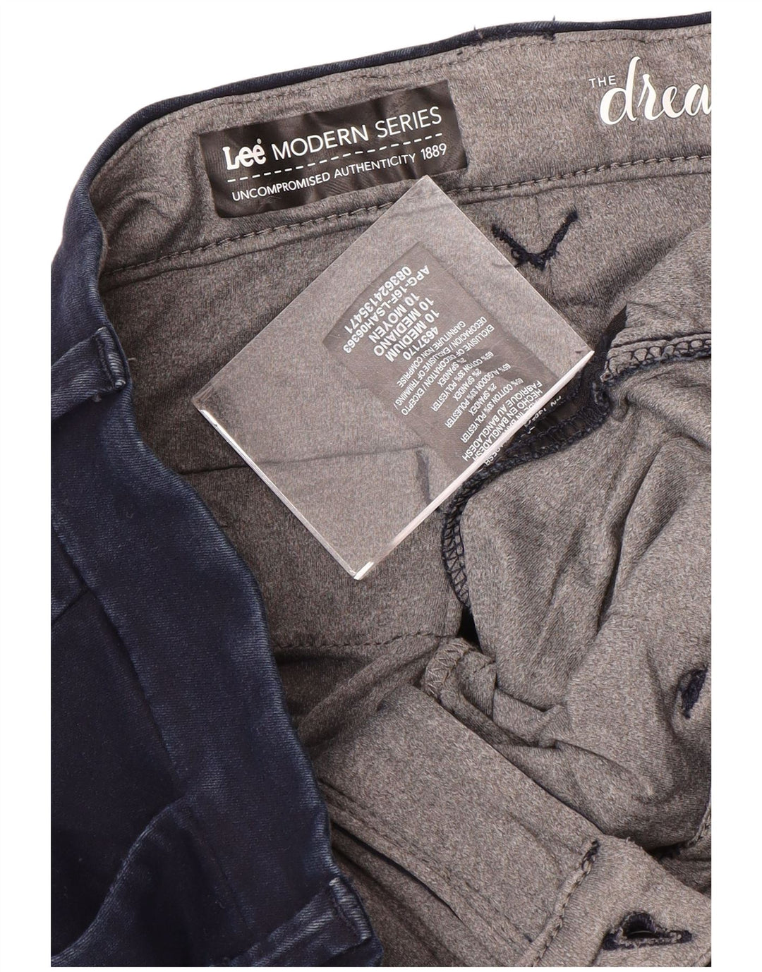 Pantaloni chino pentru femei Lee US 10 Large W32 L33 Bleumarin Modern