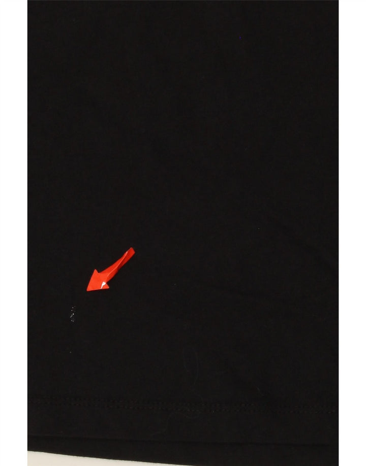 Tricou grafic Calvin Klein pentru bărbați Top mediu din bumbac negru
