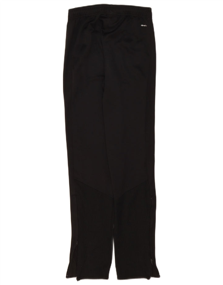 Pantaloni de trening Adidas Climalite pentru baieti 13-14 ani poliester negru