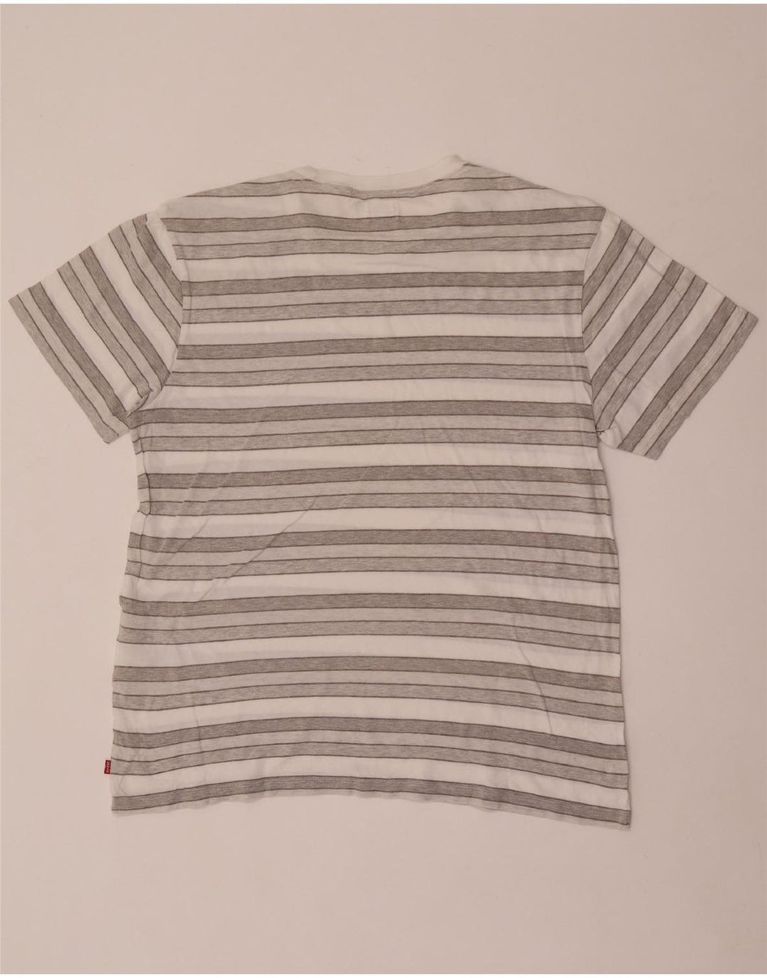 Tricou pentru bărbați Levi's Top mare din bumbac cu dungi gri